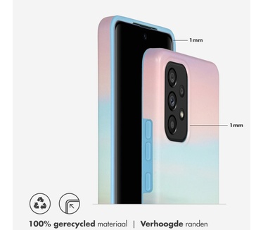 Selencia Aurora Fashion Backcover Samsung Galaxy A53 - Duurzaam hoesje - 100% gerecycled - Sky Sunset Multicolor