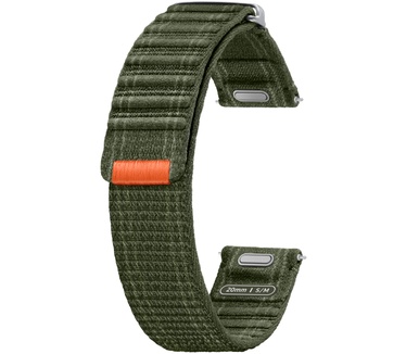 Samsung Galaxy Watch7 Fabric Textiel Band Groen S/M