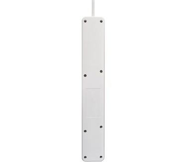 V7 5-Schuko Outlet Home/Office Surge Protector, 1.8m Cord, 1050 Joules, White