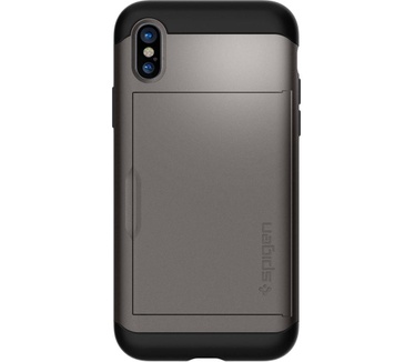 Spigen Apple iPhone X Hoesje Slim Armor CS Grijs