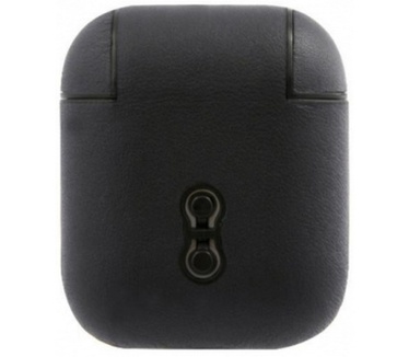 BMW Signature Leather Case voor Apple Airpods 1 & 2 - Blauw