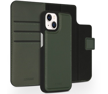 Accezz Premium Leather 2 in 1 Wallet Bookcase iPhone 13 - Groen