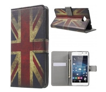 qMust Microsoft Lumia 650 Wallet Case - hoesje met stand - UK