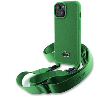 Lacoste Petit Pique Crossbody Back Case - iPhone 15 (6.1") Groen Groen