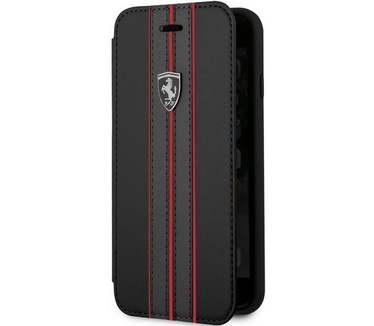 Ferrari Offtrack PU Leren Case Apple iPhone 6/6s/7/8 (4.7") Zwart  Zwart