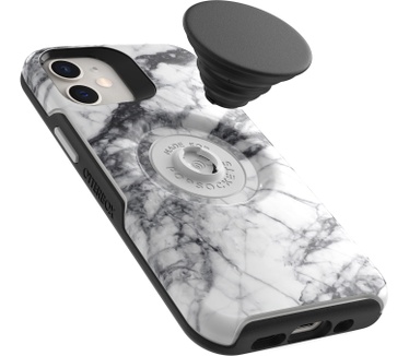 Otterbox Otter+Pop Symmetry Series voor Apple iPhone 12 mini, White Marble