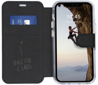Accezz Xtreme Wallet Bookcase iPhone 12 Mini - Zwart (iPhone 12 Mini) Zwart