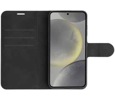 Just in Case PU-leer Book Case Samsung Galaxy S25 Zwart