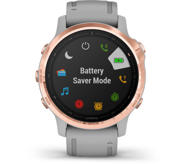 Garmin Fenix 6S Sapphire Rosé Goud (Grijs)
