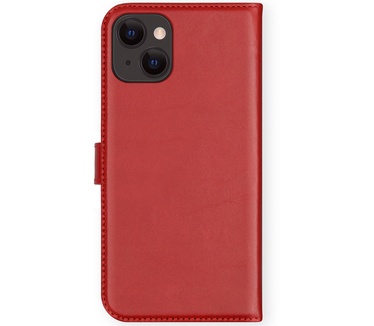 Selencia Echt Lederen Bookcase iPhone 13 - Rood