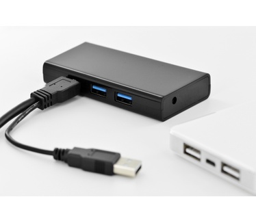 Digitus 0.3m, USB3.0-A/2xUSB3.0-A Zwart