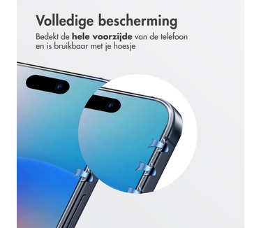 Accezz glas screenprotector met anti-dust applicator