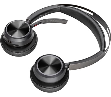 Poly Voyager Focus 2 USB-C +USB-C/A Adapter (Zwart)