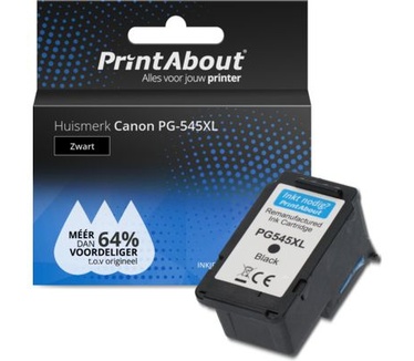Canon PG-545XL Inktcartridge Zwart Hoge capaciteit PrintAbout Huismerk