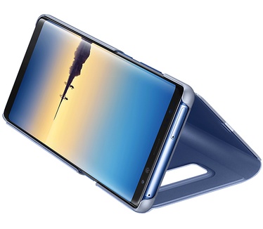 Samsung Galaxy Note 8 Clear View Standing Cover (Galaxy Note 8) Blauw