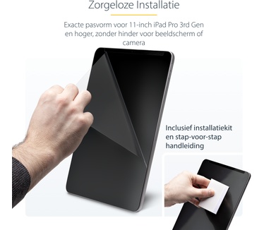 Startech.com 4-Way 11-inch iPad Pro Privacy Filter, Portrait/Landscape Orientatie, Touch-Enabled, Anti-Glans Security Filter, +/- 30 Graden Kijkhoek, 51% Blauw Licht Vermindering