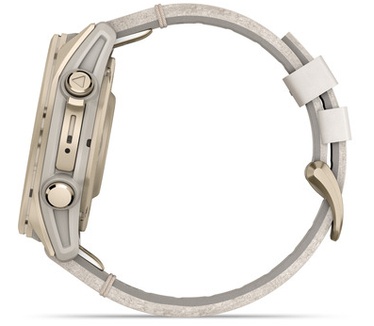 Garmin fēnix 8 Exclusive, 43mm, RVS body, Sapphire Glass, Goud (Beige)
