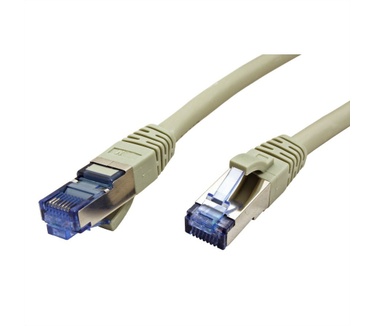 Value S/FTP Patch Cord Cat.6A, grey, 0.3 m