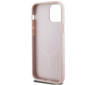 Guess 4G MagSafe Back Case - Apple iPhone 12/12 Pro (6.1") - Roze Roze