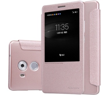 Nillkin New Sparkle S-View BookCase voor Huawei Mate 8 - Roségoud