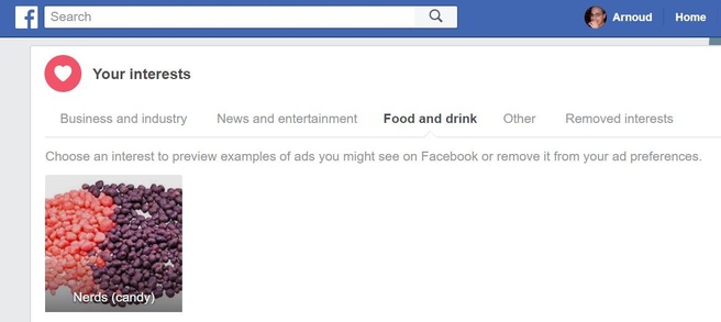 Facebook Advertentievoorkeuren