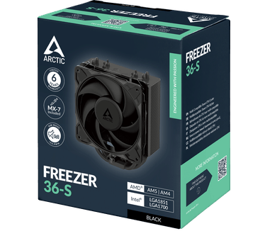 ARCTIC Freezer 36-S, Zwart