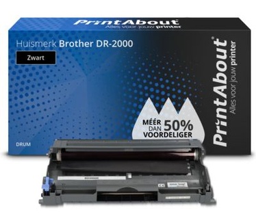 PrintAbout Huismerk Brother DR-2000 Drum Zwart