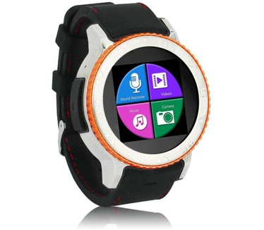 Indigi Indigi S7 Waterproof Smartwatch Phone Oranje (Zwart)