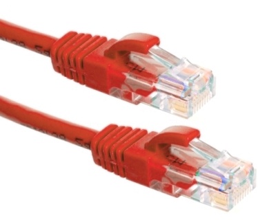 Eeconn Cat.5e U/UTP Patchkabel, AWG24, PVC, Rood, 1m