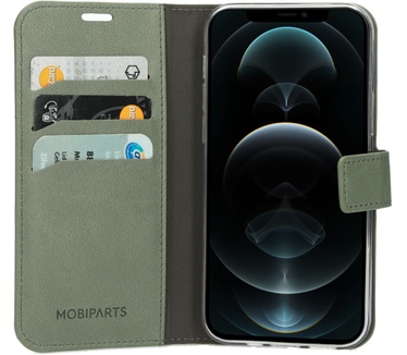 Mobiparts Classic Wallet Case Apple iPhone 12/12 Pro Stone Green