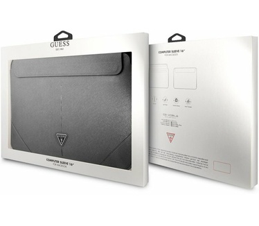 Guess Saffiano Laptoptas voor o.a. Apple MacBook (16") - Zilver Zilver