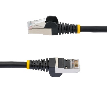 Startech.com 7.5m CAT6a Ethernet Kabel, Zwart, Low Smoke Zero Halogen (LSZH), 10GbE 500MHz 100W PoE++ Snagless RJ-45 S/FTP Netwerk Patch Kabel met Trekontlasting, Fluke Tested/ETL