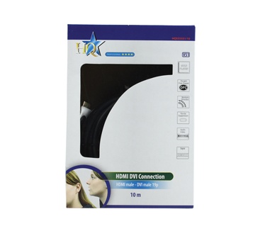 HQ Products HDMI Male19P-DVI Male 10.0m
