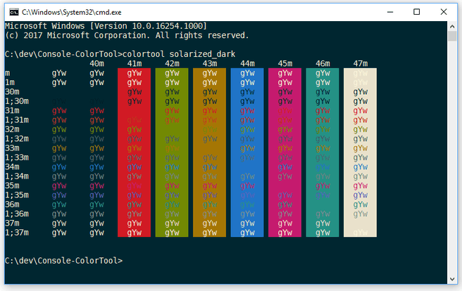 Windows 10 Fall Creators Update Color Tool Window Host