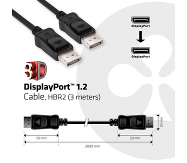 Club 3D DisplayPort to Active DVI-D Single Link cable