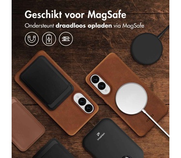 Accezz Vintage Leather Magsafe Backcover