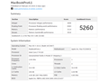 GeekBench MacBook Pro 6,1