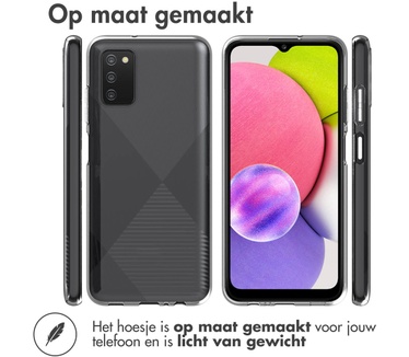 Accezz Clear Backcover Samsung Galaxy A03s - Transparant