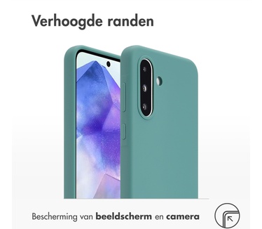 Accezz Liquid Silicone Backcover Samsung Galaxy A36 - Donkergroen