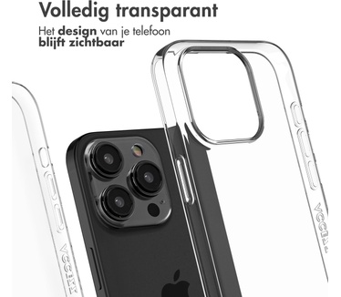Accezz 100% Recycled Clear Backcover iPhone 15 Pro - Transparant