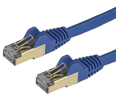 Startech.com 0,5m blauw Cat6a Ethernet netwerkkabel shielded (STP) Cat6a patchkabel Cat 6a