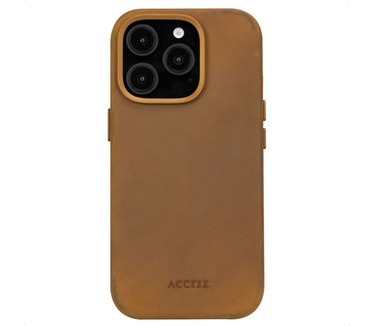 Accezz Vintage Leather MagSafe Backcover Apple iPhone 16 Pro Max - Tabacco Cognac