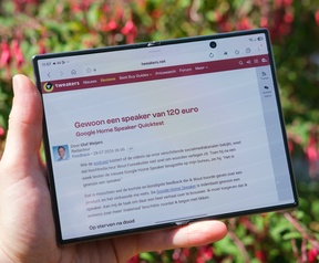 Samsung Galaxy Z Fold8 - Website verticaal vs. horizontaal