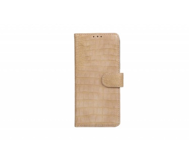 Krokodillen design Lederen Bookcase hoesje voor de Samsung Galaxy S8 Plus - Zandcrème (Samsung Galaxy S8 Plus)