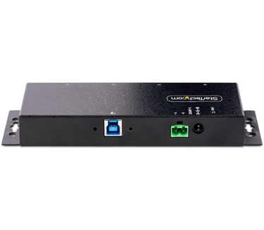Startech.com 4-Port Industrial USB 3.0 Hub, 5Gbps, Rugged USB Hub met ESD en Overspanningsbeveiliging, DIN/Wand/Bureau Monteerbare USB-A Hub, USB Expander met Vergrendelbare Poorten, Heavy Duty