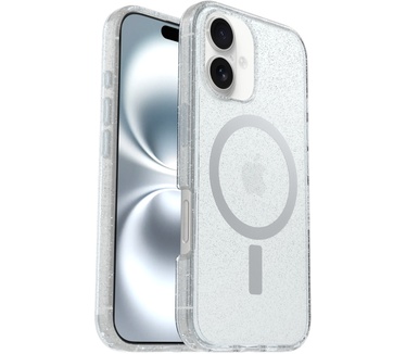 Otterbox Symmetry Series Clear voor MagSafe voor iPhone 16, Stardust (iPhone 16) Transparant