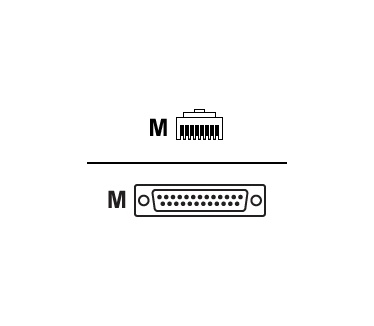Cisco Serial cable - RJ-45 (M) - DB-25 (M)