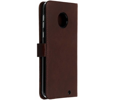 Selencia Echt Lederen Bookcase Motorola Moto G6 Plus