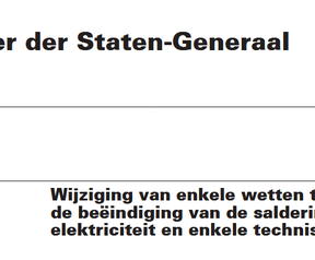 Wet einde salderingsregeling