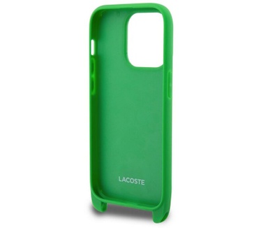 Lacoste Lacoste Petit Pique Crossbody Case - iPhone 15 Pro (6.1") - Groen Groen